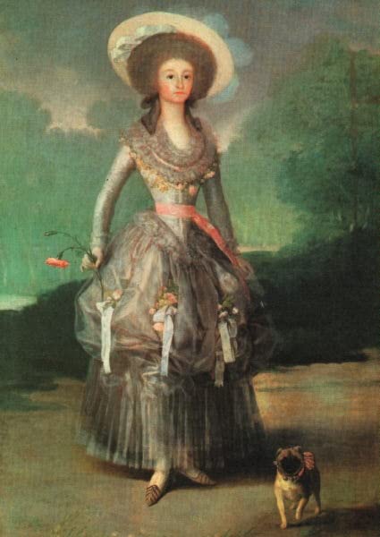 Art Tableau Marquesa De Pontejos de Goya | Impression d'art haut de gamme sur toile 60x90