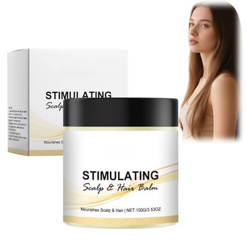 100g Stimulating Scalp and Hair Balm,Shea Butter and Mango Butter Blend,Nourish Scalp and Hair,Hair Nourishing Cream,for Moisturizing Haircare,Stimulating Scalp Treatment,Scalp Care