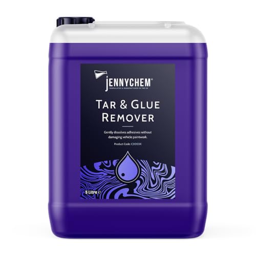 Tar and Glue Remover for Cars (5 L) - High-Strength Car Adhesive Remover - Solvent-Based Car Tar Remover - Glue Remover Solvent for Grease, Silicone, & More - Fast Acting & Easy Use Sticker Removal