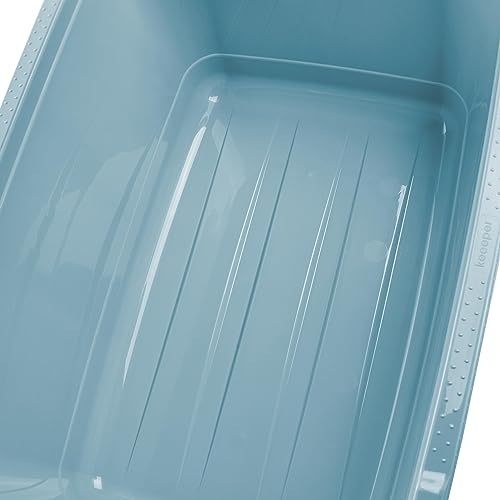 keeeper Wäschewanne, Stabiler Kunststoff, 52 l, Aenna, Nordic Blue