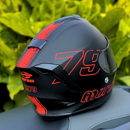 Capacete de Moto Mormaii Solid Preto Fosco 1979 Fechado Original Viseira Transparente + Fumê (54)