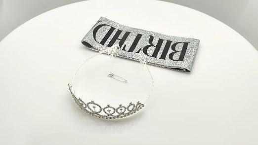 Xihuimay – Set Tiara Rossa E Fascia Per 30° Compleanno Con Scritta 'It's My 30th Birthday', Coroncina Con Strass E Spilla Regolabile