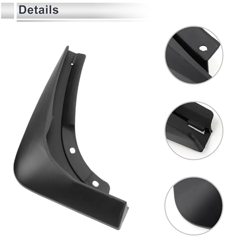 Image of X AUTOHAUX 1set Front and Rear Mud Flaps Splash Guards Mud Guards for Audi A8 Sport 2018-2023 W /Mount Accessories