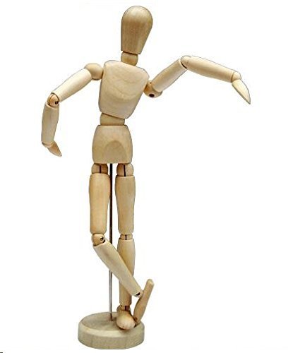 Hsomid HS00092 12'' Artists Wooden Manikin Jointed Mannequin Perfect cover