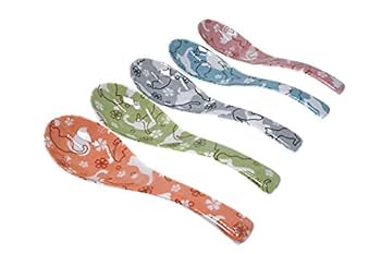 Amazon | 5柄 ねこ ランド スプーン レンゲ 5本 日本製 ACS WEB