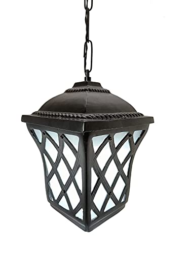 Image of B22 Holder Cast Aluminium Antic Standard Hanging Light for House Lobby Balcony & Garden