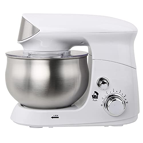 3.5 L 600W Knetmaschine 6-Gang-Drehzahlregelung mit Edelstahlschüssel Teigmaschin Küchenmaschine Knetmaschine mit…