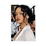 Poster de la chanteuse Rihanna (1) sur toile - D�coration murale pour salon, chambre � coucher - 30 x 45 cm