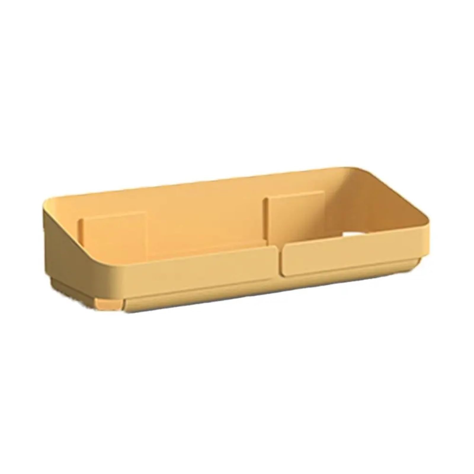 DHYUACN Shower Caddy Self Adhesive Bathroom Shelves Wall Mounted Storage Rack Box Toilet Washstand Punch Free Shampoo Holder Accessories(Yellow,L)
