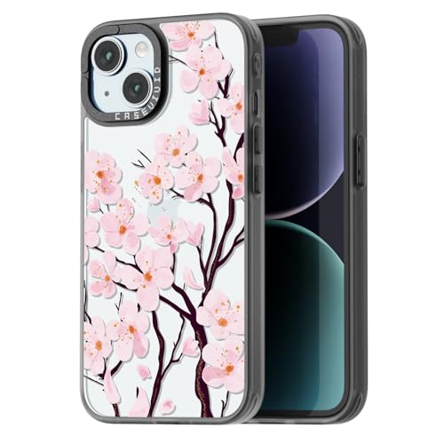 Coque iPhone 15 fleurs de cerisier antichoc et durable pour fille