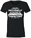 6TN Ladies Fitted I'm Too Emotionally Attached to Fictional Characters T Shirt (Medium)
