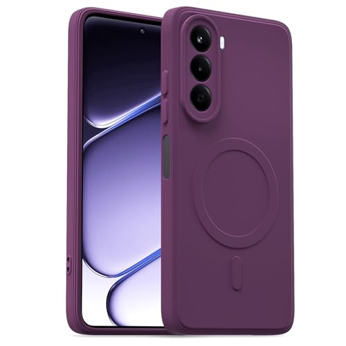 Image of Pikkme Back Cover for OnePlus Nord CE 6 Lite 5G Soft Matte Silicone Mag-Safe Design (Mag-Safe Not Support) Camera Protection | Slim Fit Bumper Cover (Purple)