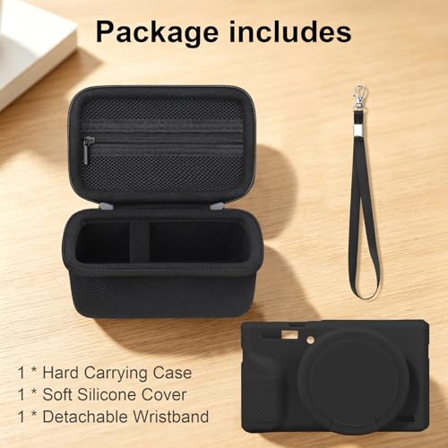 Funda rígida con cubierta de silicona para cámara Canon G7X Mark III miniatura 3