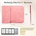TiMOVO 6 Inch Sleeve for All E-Reader Book, 11th Generation 2024/2022, Protective Sleeve Cover Case with Pocket for Kobo Clara Colour Devices, Pink