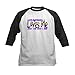 CafePress Grandma Loves Me Autism Aware Kids Baseball Jersey Kids Cotton Baseball Jersey, 3/4 Raglan Sleeve Shirt Black/White