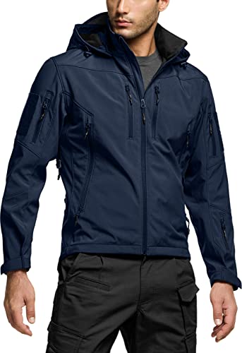 Snapklik.com : Mens Tactical Softshell Jacket, Winter Warm Fleece Lined ...