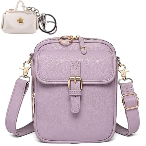 Forcipower Crossbody Leather Bag, Urvashi, Collaboraten1 Crossbody Leather Bag, Vintage Double Layer Anti Theft Purse