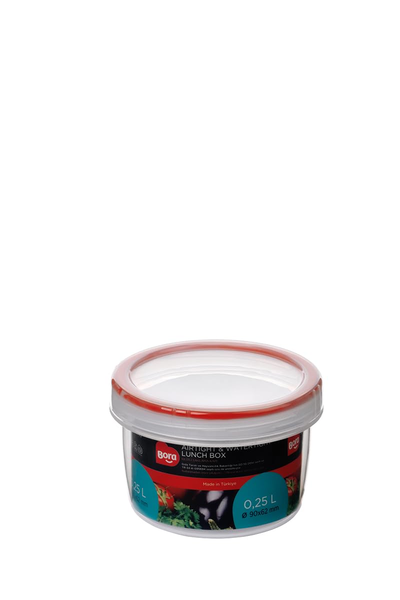 Bora Contalı Vidalı Saklama Kabı, 250Ml No: 1