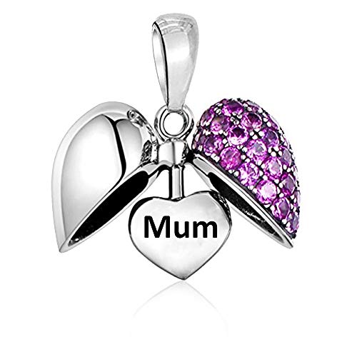 Love Heart Crystal Mum Charm Love Heart Crystal Mum Charm