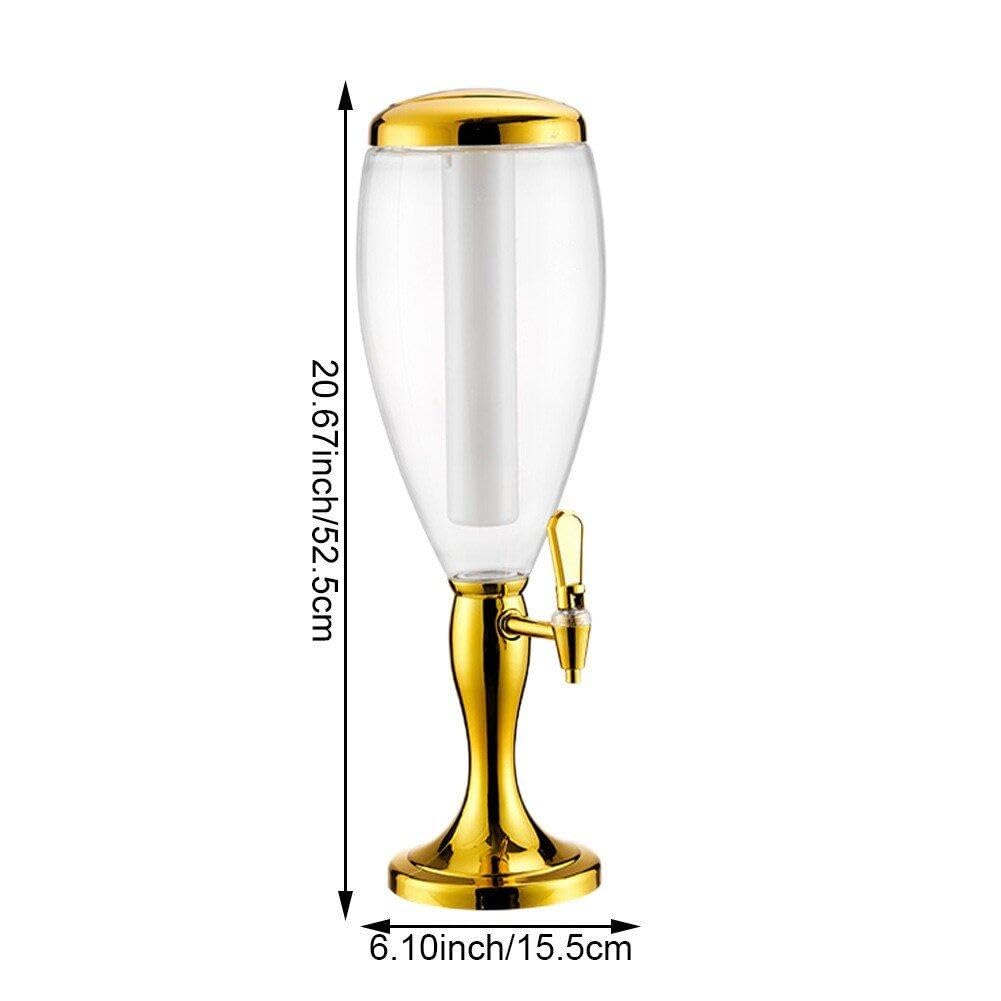 Columna De Bebidas Brillante Única Torre De Cerveza Brillante Dispensador De Bebidas Versátil para Bebidas De Cerveza Y Dispensador De Bebidas