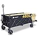 460L ラグビー日本代表採用メーカー キャリーワゴン 耐荷重220kg 大型タイヤ 自立収納 コンパクト ワンタッチ収束式 折り畳み アウトドアワゴン キャリーカート キャンプカート 建築現場用カート 4輪 キャンプ
