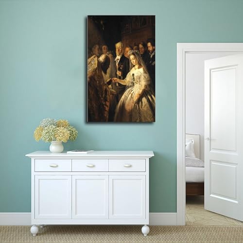 Poster The Unequal Marriage de Pukiryov impression toile murale 30x45