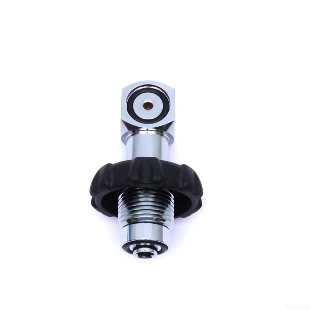 Adaptador de cilindros de buceo para BCD DIN a válvula de llenado de tanque de yugo, latón cromado