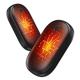 Scaldamani Ricaricabile, 2 in 1 Scaldamani Magnetico 5000mAh, Scalda Mani Elettrici USB-C, Certificato CE UL,3 Livelli di Temperatura, Per Campeggio All
