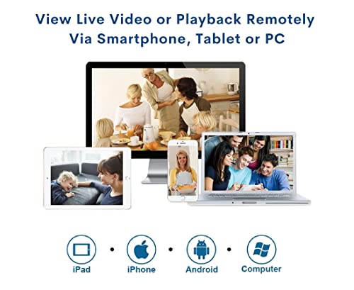 Evertech 8 Channel H.265 Security Dvr With 2Tb Hard Drive Hd Ahd Tvi Cvi Analog Home Office Standalone Cctv Surveillance Digital Video Recorder #TOP3