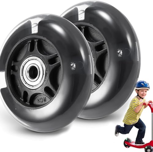 80Mm Led Flash Wheel Mini Or Maxi Micro Scooter Flashing Lights Back Rear Abec-7 * 2
