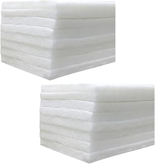 iplusmile Almofadas de Filtro de Aquário de 2 Bolsas Mídia de Filtro de Tanque de Peixes Tapetes de Substituição de Filtro de Lagoa para Tanque de Tanque de Tanque de Aquário