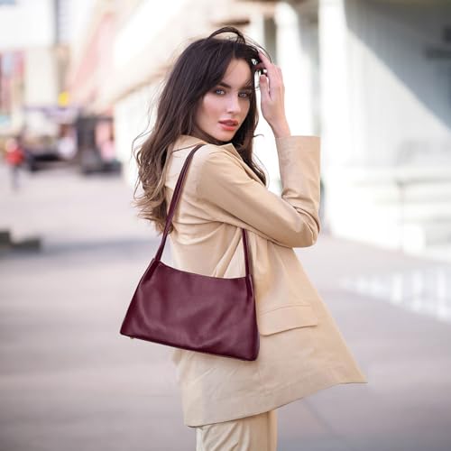 Image of Kattee Genuine Leather Purse and Handbag for Women, Soft Hobo Bag