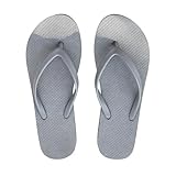LXEASYGO Unisex Summer Flip Flops Beach Flatform Rubber Flip Flops Slip-Resistant Shower Swimming Pool Shoes (GreyA, Adult, Men, 6, Numeric Range, UK Footwear Size System, 7, Medium)