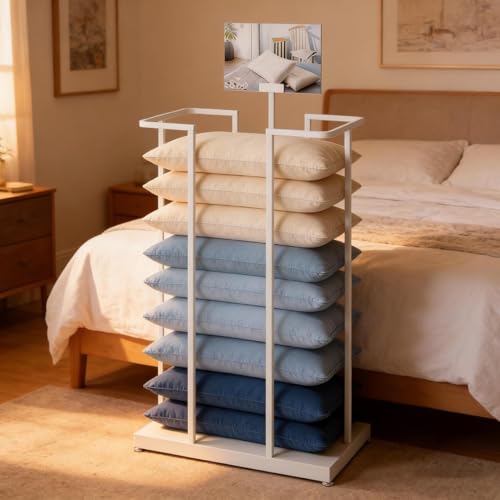 Porte-coussins robuste support multifonctionnel couvertures pour chambre hôtel