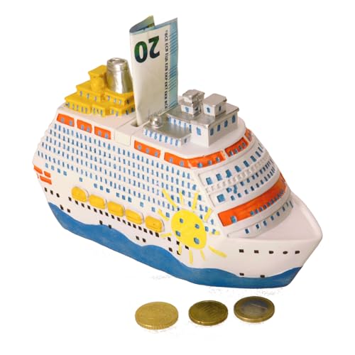 Preisvergleich Produktbild Kreuzfahrt Spardose - Kreuzfahrtschiff Sparbüchse Sparschwein
