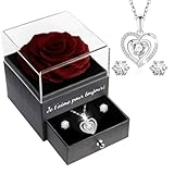 【Double surprise et romantisme】Un cadeau, une double surprise. Ce cadeau n'est pas seulement des rose Préservée à couper le souffle, mais aussi des colliers et des boucles d'oreilles étincelants. Lorsque vous offrirez un cadeau à votre bien-aimée, vous saurez à quel point elle est émue et aimée par ce cadeau. Alors que les fleurs éternelles surprennent les mères, elles peuvent être utilisées comme décoration pour illuminer votre salon. Ajoutez de la couleur et de la joie à votre vie.