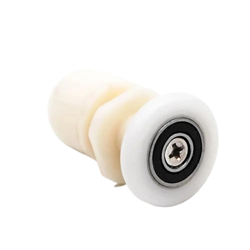 Shower Door Rollers Pulleys Shower Door Rollers Steam Cabin Enclosures Fittings Nylon Parts Replacement Wheels 4 Pcs Accessories(19mm)
