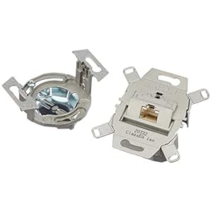 Rutenbeck ClassEA iso aansluitdoos 1-voudig, UAE-ClassEA iso-8 Up 0, 138104030. RJ-45 stekker stopcontact