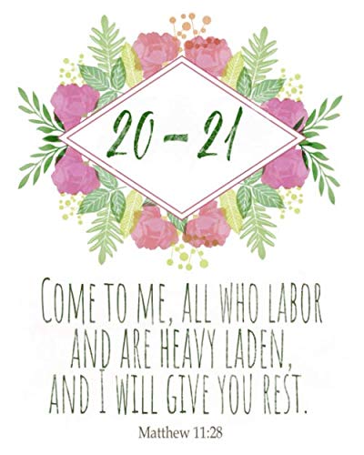Preisvergleich Produktbild 20-21: Student Planner with Bible Verses / August 2020 - July 2021 / Matthew 11:28