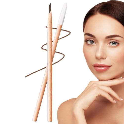 Lápices de Cejas para Mujeres - Delineador de Maquillaje de Punta Ultrafina | Lápiz Madera Delineador Cejas - Para Citas Desplazamientos Trabajo Fiesta Deportes al Aire Libre Día de San Valentín y Cum