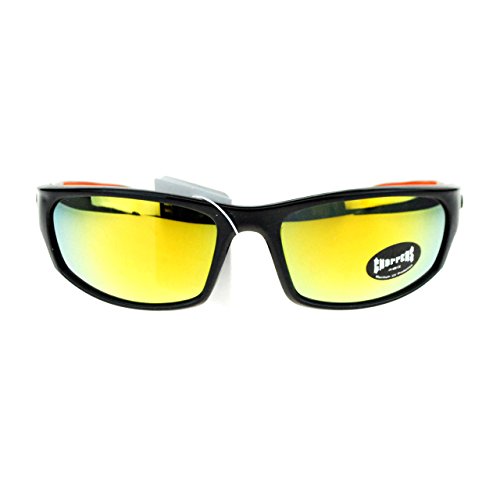 JuicyOrange Choppers Mens Sunglasses Sports Biker Fashion Oval Wrap Around Frame3