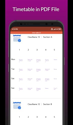 TimeTable-Maker: Make Multiple Classes Time tables at once!!! For colleges/schools/students