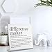 Difference Maker Office Decor Sign for Women Desk Thank You Gifts for Teacher Mentor Leader Coach Boss Manager Inspirational Desk Cubicle Décor Retirement Gift Difference Maker Plaque-tzcc11