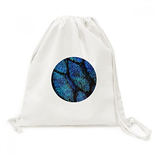 Sac cordon Poisson Bleu Mystère en toile pour voyage
