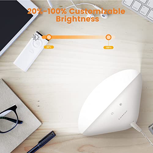 Lastar Light Therapy Lamp, 10,000 Lux Uv Free Sunlight Lamp With Touch Control 3 Brightness Adjustment Level Sun Lamp (White) #TOP3