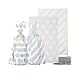 AWELL Small White Cello Bags 6.5x4.5 inch for Treat Candy Cookie Party Favor Bags,White Stripe and White Dot,Pack of 200
