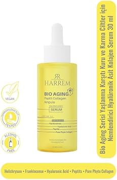 Bio Aging Yaşlanma Karşıtı Kuru ve Karma Ciltler için Nemlendirici Hyalüronik Asit Kolajen Serum 30 ML