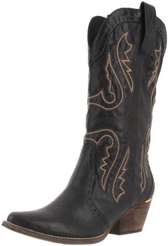 Very Volatile Women's Raspy Boot,Black,7.5 B US