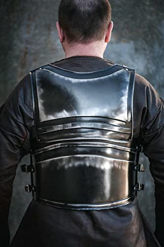 R.s Enterprises Medieval Larp Steel Armor Blackened Dwarven Cuirass & Skirt Breastplate #TOP4