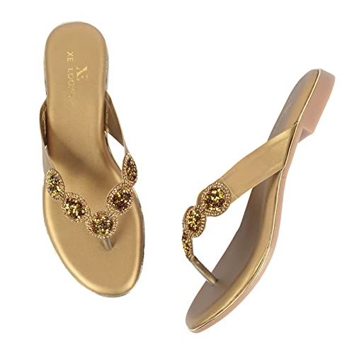 XE LooksStylish Studded Trendy Comfortable Slippers For Women For Women & Girls footwear